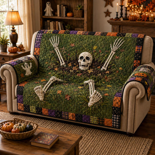 Skeleton Escape Quilted Sofa Cover NCU0DV9827