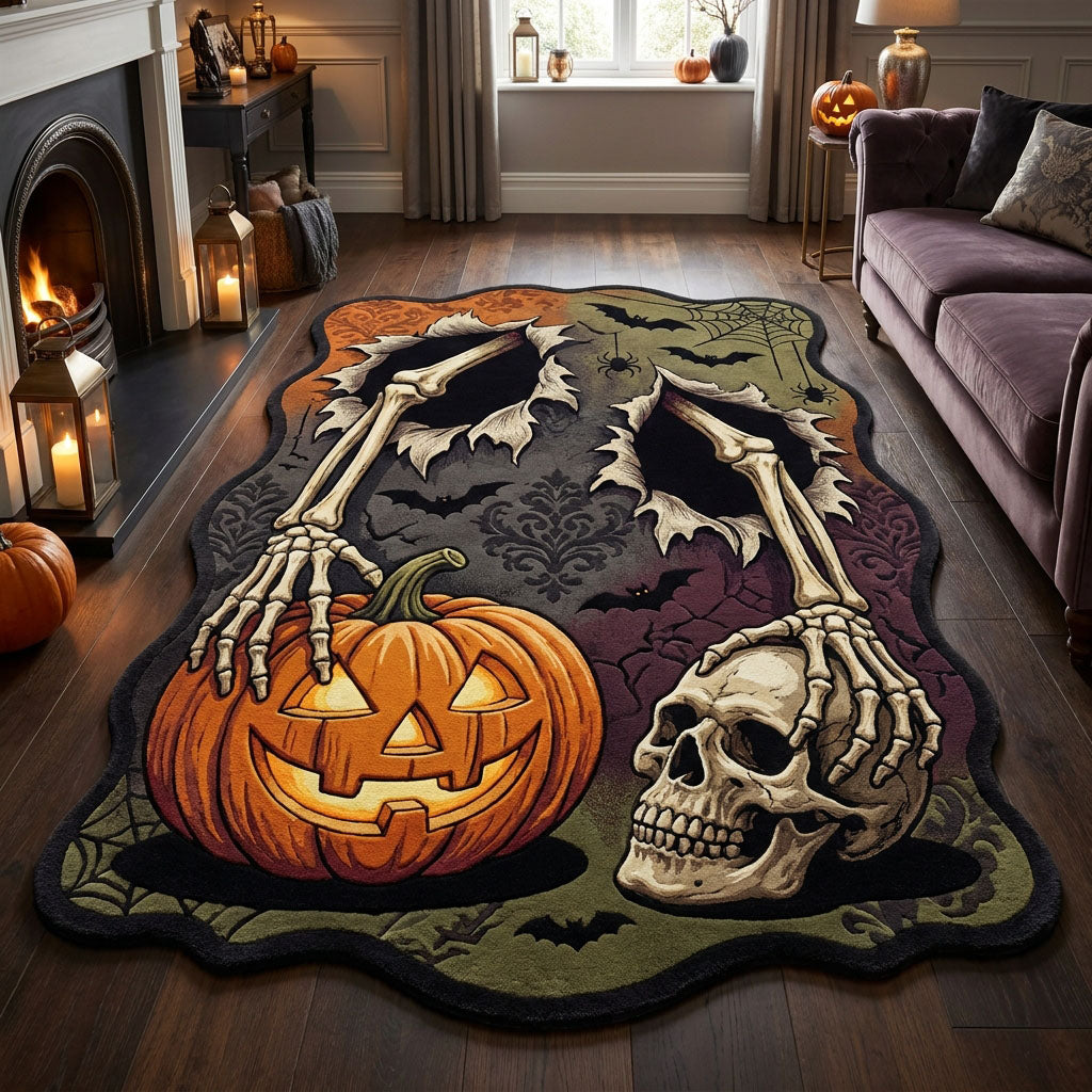 Skeleton Hollow Custom Shape Area Rug NCU0PT11838