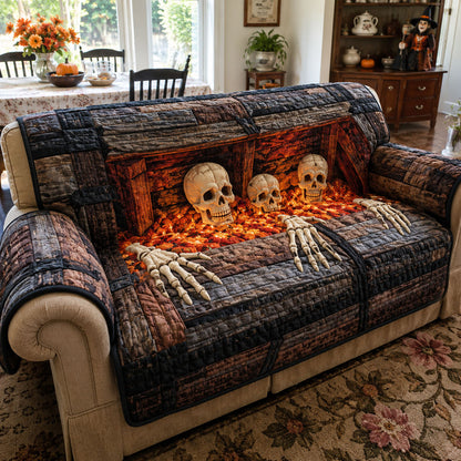 Skeleton Lantern Quilted Sofa Cover NCU0PT12003