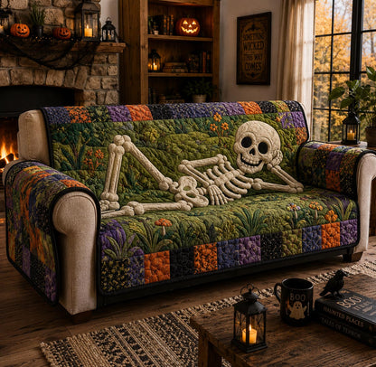 Skeleton Meadow Quilted Sofa Cover NCU0DV9824