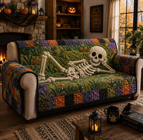 Skeleton Meadow Quilted Sofa Cover NCU0DV9824