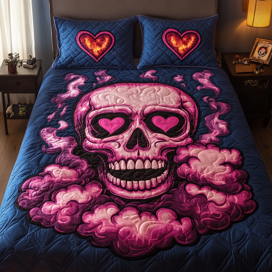 Skeleton Serenity 3-Piece Quilted Bedding Set NCU0VH1918