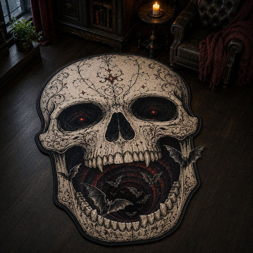 Skull Abyss Custom Shape Area Rug NCU0TD2938