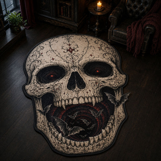 Skull Abyss Custom Shape Area Rug NCU0TD2938