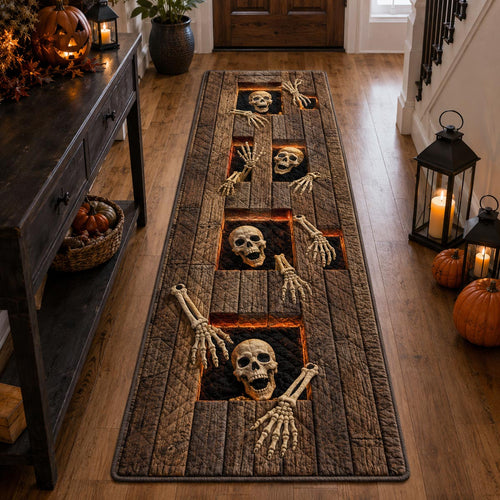 Skull Corridor Runner Carpet NCU0DV9974