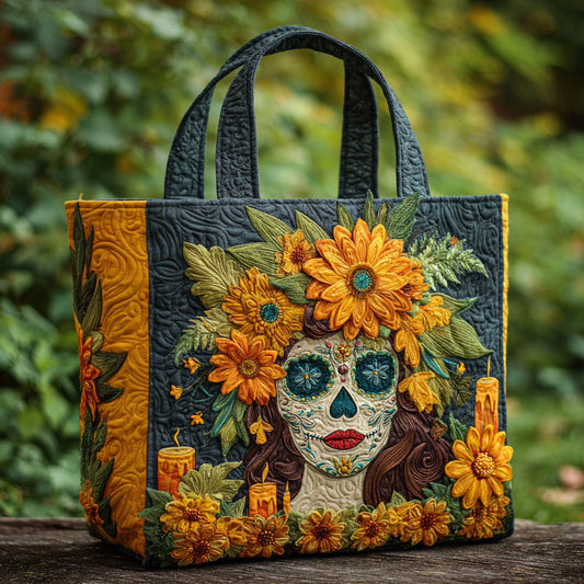 Skull Fiesta Quilted Tote Bag NCU0PT8680