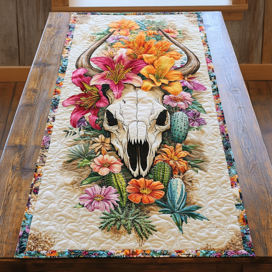 Skull Frontier Quilted Table Runner NCU0DK6783