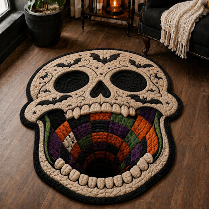 Skull Mouth Abyss Custom Shape Area Rug NCU0DV9846