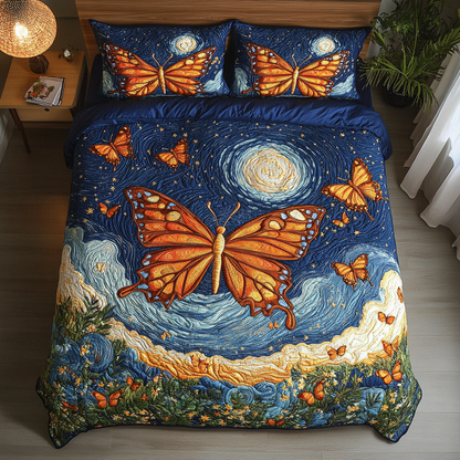 Sky Dance 3-Piece Quilted Bedding Set NCU0DK6519