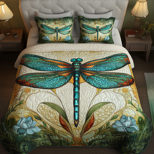 Sky Dancer 3-Piece Quilted Bedding Set NCU0VH1179