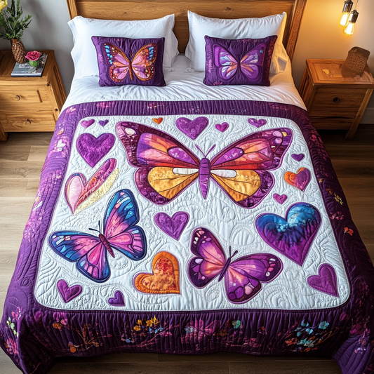 Sky Dancers 3-Piece Quilted Bedding Set NCU0VH1392