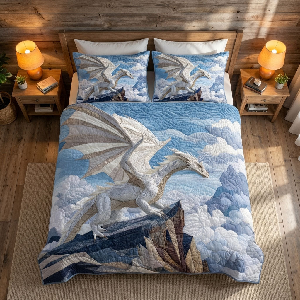 Sky Dragon 3-Piece Quilted Bedding Set NCU0DK12221