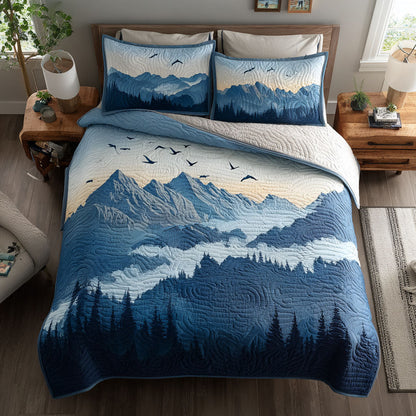 Sky Flight 3-Piece Quilted Bedding Set NCU0TV554