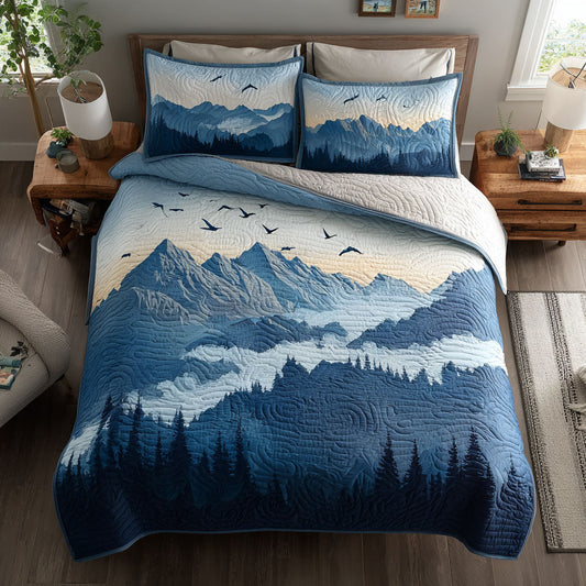 Sky Flight 3-Piece Quilted Bedding Set NCU0TV554