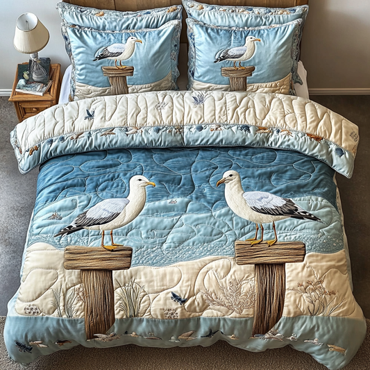 Sky Glide 3-Piece Quilted Bedding Set NCU0DK6806