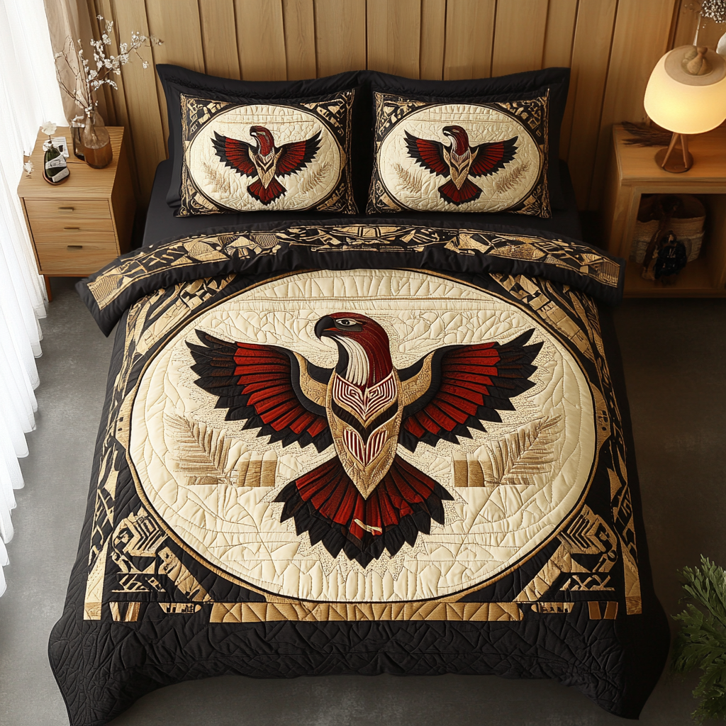 Sky Guardian 3-Piece Quilted Bedding Set NCU0DK3538