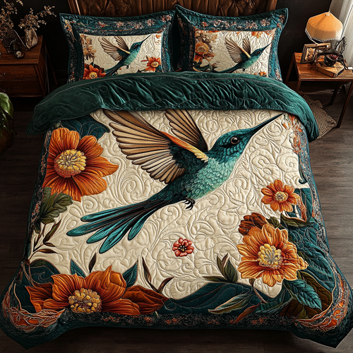Sky Jewel 3-Piece Quilted Bedding Set NCU0DK5645