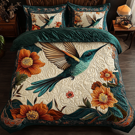 Sky Jewel 3-Piece Quilted Bedding Set NCU0DK5645