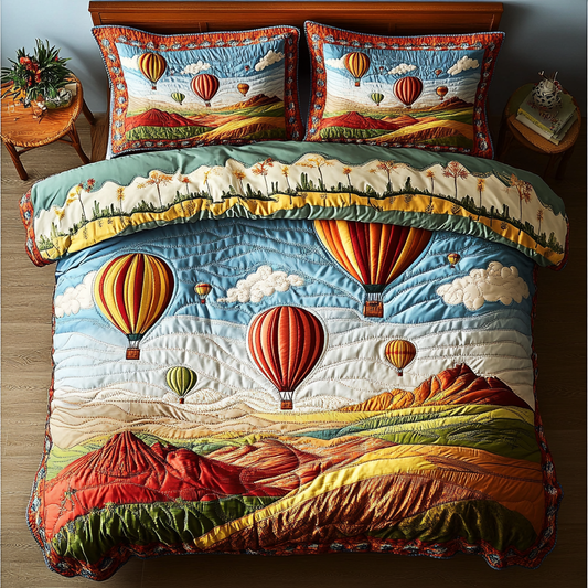 Sky Journey 3-Piece Quilted Bedding Set NCU0DK7114