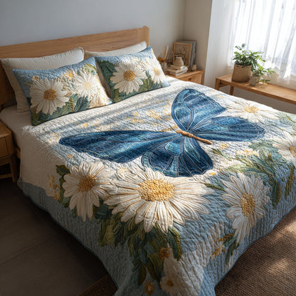Sky Petals 3-Piece Quilted Bedding Set NCU0VL3316