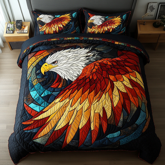 Sky Sentinel 3-Piece Quilted Bedding Set NCU0DK5737