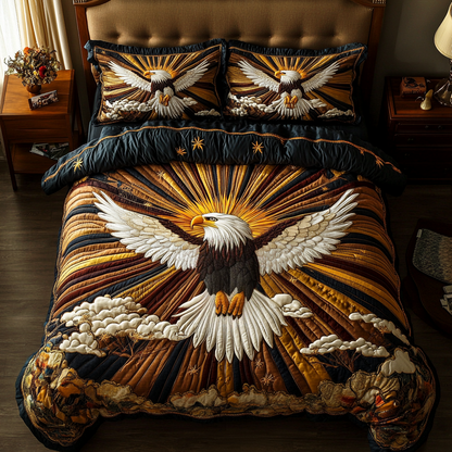 Sky Sentinel 3-Piece Quilted Bedding Set NCU0VH2231