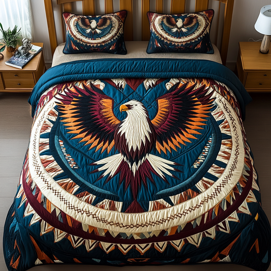 Sky Sovereign 3-Piece Quilted Bedding Set NCU0VH2017