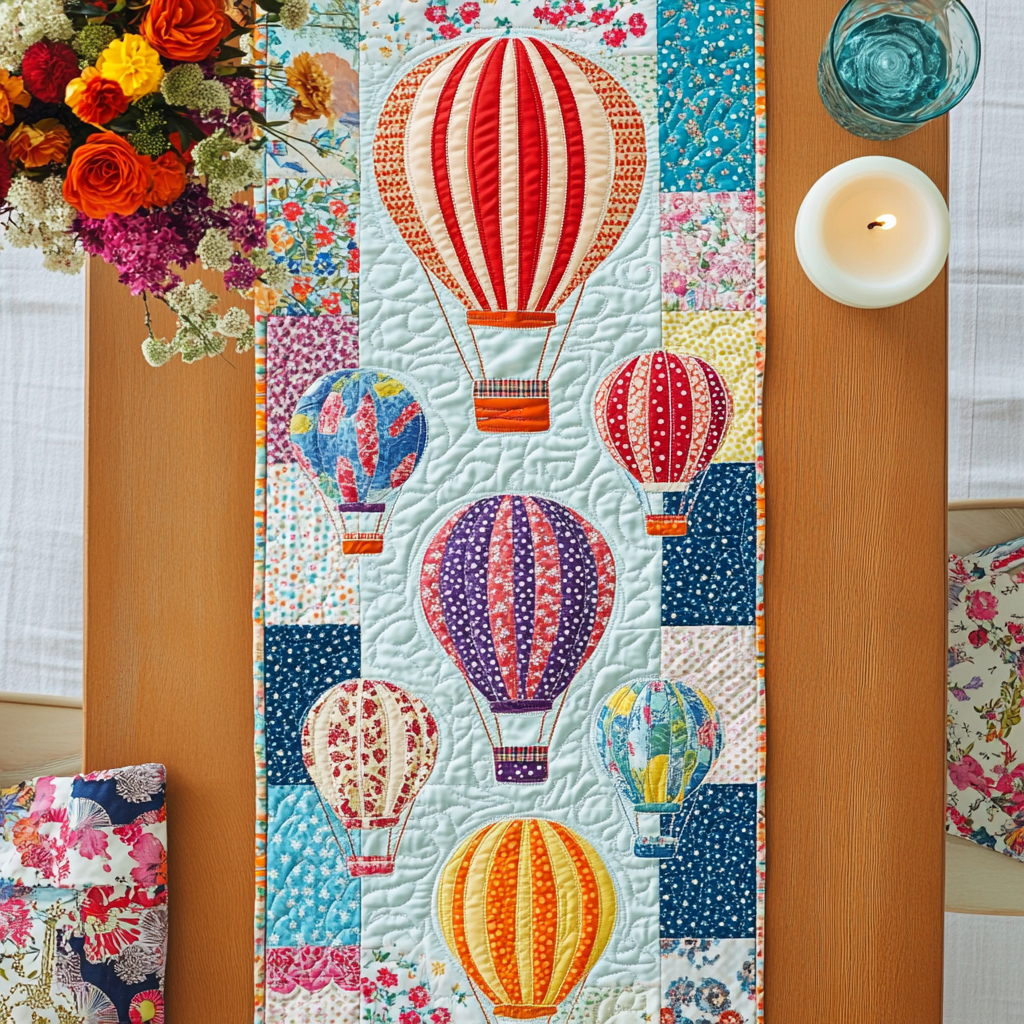 Skybound Charm Quilted Table Runner NCU0VH2762