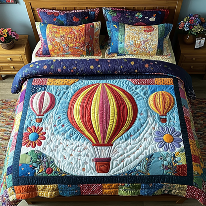 Skybound Serenity 3-Piece Quilted Bedding Set NCU0VH2728