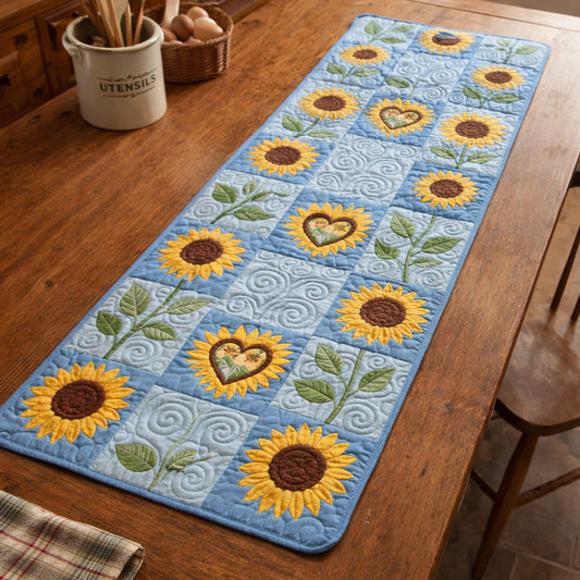 Skyflower Charm Quilted Table Runner NCU0TV1704