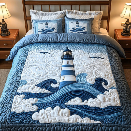 Skyward Beacon 3-Piece Quilted Bedding Set NCU0NT4277