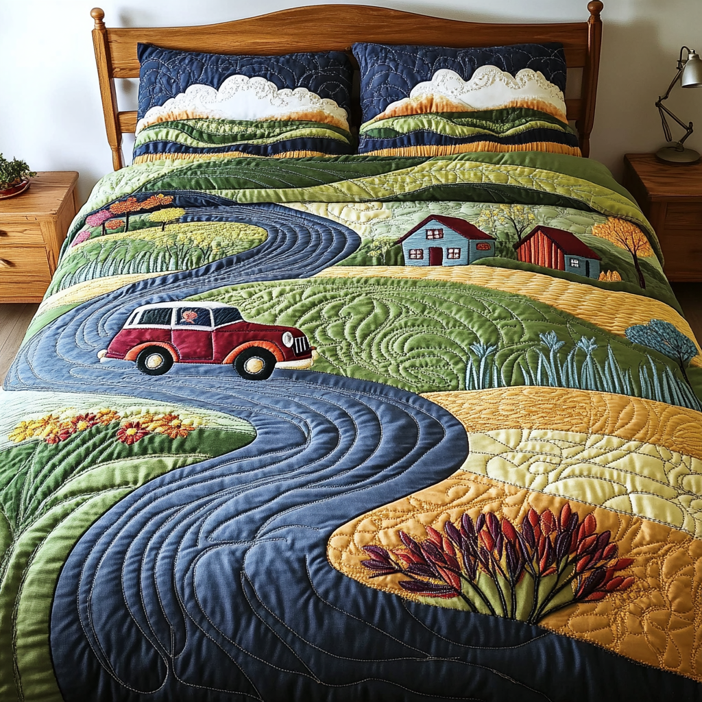Skyward Dream 3-Piece Quilted Bedding Set NCU0DK6328