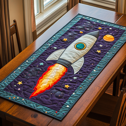 Skyward Rocket Quilted Table Runner NCU0DK7731