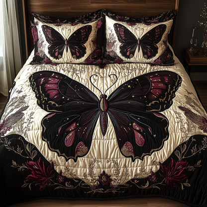 Butterfly Quilted Bedding Set NCU0VT108