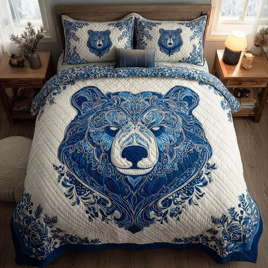 Slate Roar 3-Piece Quilted Bedding Set NCU0TD193