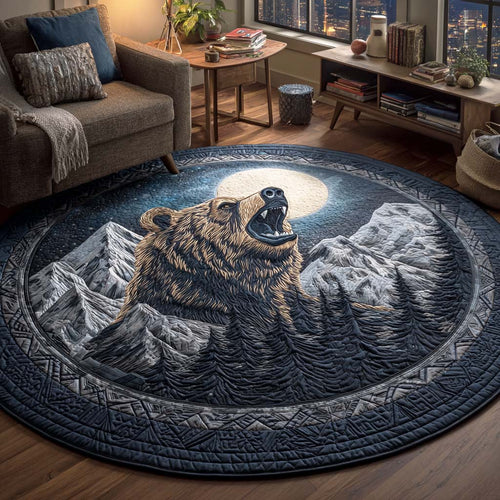 Slate Roar Quilted Round Mat NCU0TD229