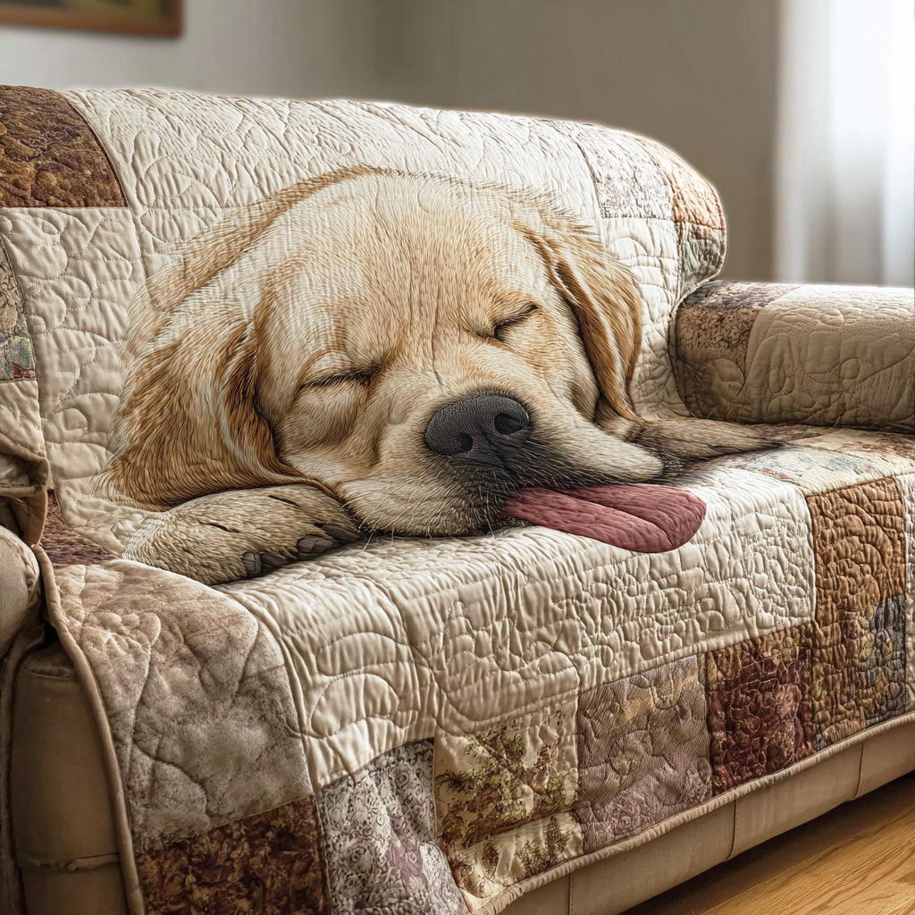 Sleeping Sunshine Quilted Sofa Cover NCU0TD2168