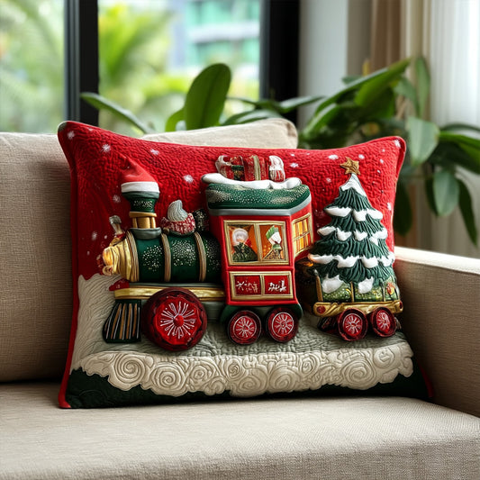 Sleigh-on-Rails Quilted Pillow Case NCU0PT9129