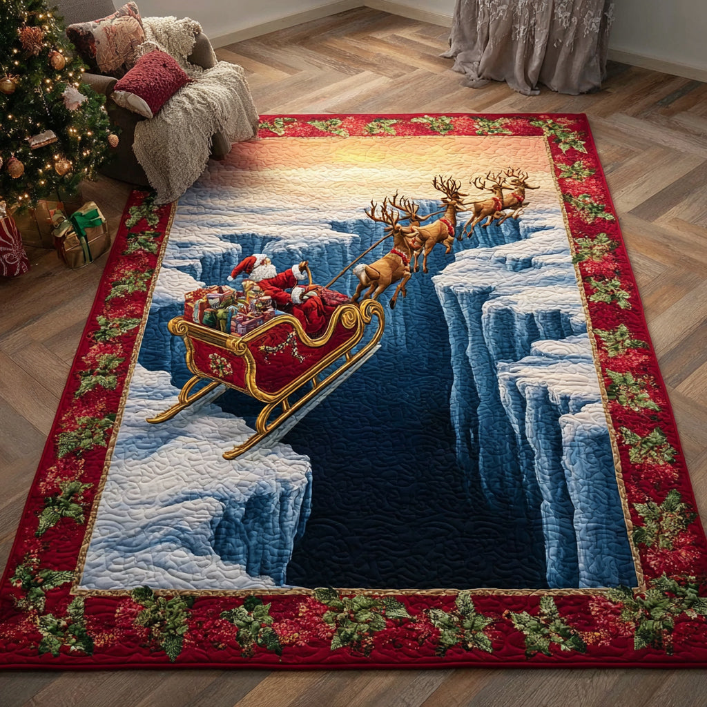 Sleigh Santa Claus Area Rug NCU0HH1261