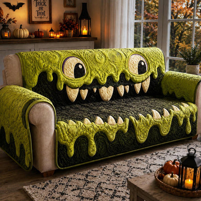 Slime Monster Quilted Sofa Cover NCU0DV9994