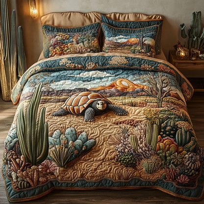 Slow Journey 3-Piece Quilted Bedding Set NCU0DK6961