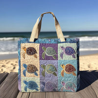 Slow and Steady Quilted Tote Bag NCU0PT8004