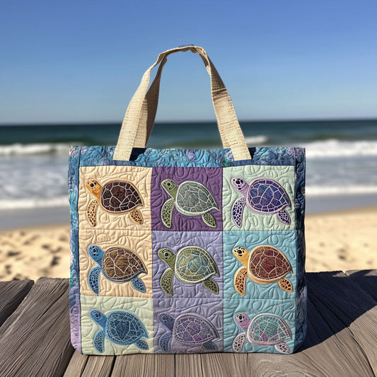 Slow and Steady Quilted Tote Bag NCU0PT8004