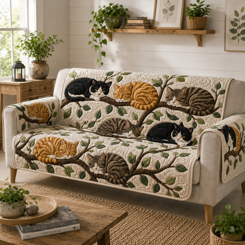 Slumbering Canopy Tails Quilted Sofa Cover NCU0VL3908