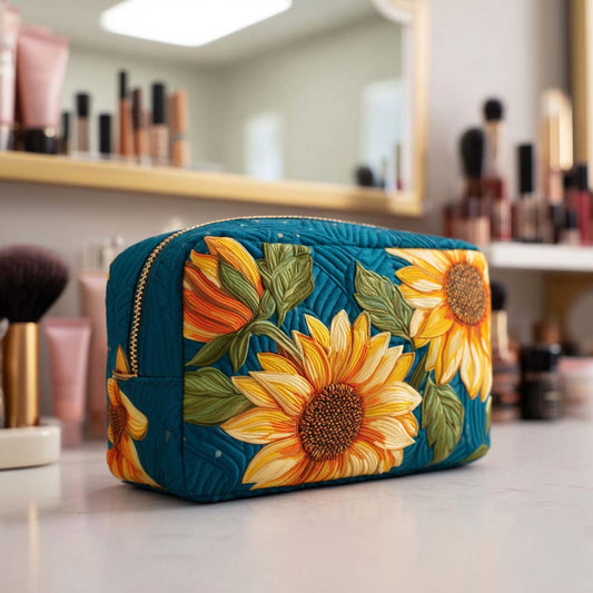 Smile Bloom Quilted Makeup Bag NCU0NT10237
