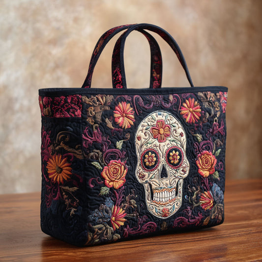 Smiling Bones Quilted Tote Bag NCU0PT8681