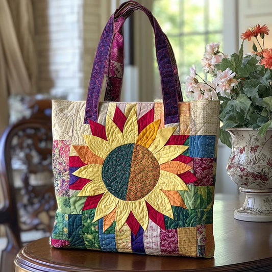 Smiling Sun Quilted Tote Bag NCU0NT10561