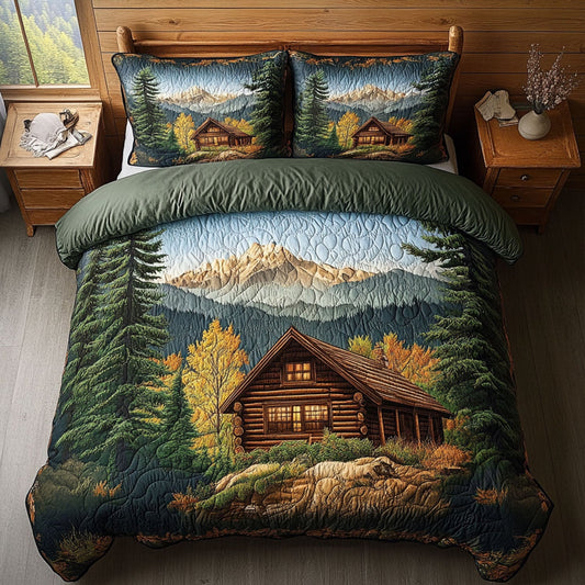 Smoky Haven 3-Piece Quilted Bedding Set NCU0PT6760