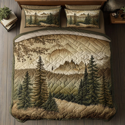 Smoky Horizon 3-Piece Quilted Bedding Set NCU0PT6595