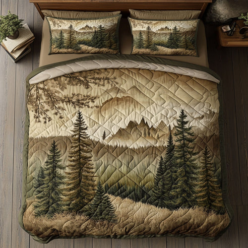 Smoky Horizon 3-Piece Quilted Bedding Set NCU0PT6595